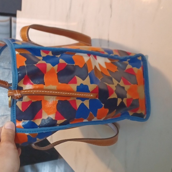 Fossil starburst coated canvas tote - Picture 13 of 14